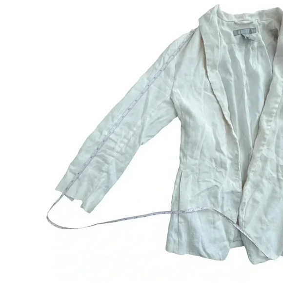 H&M Cream Blazer with Pockets Business Casual Office Jacket, size 4 or Small - Picture 8 of 10